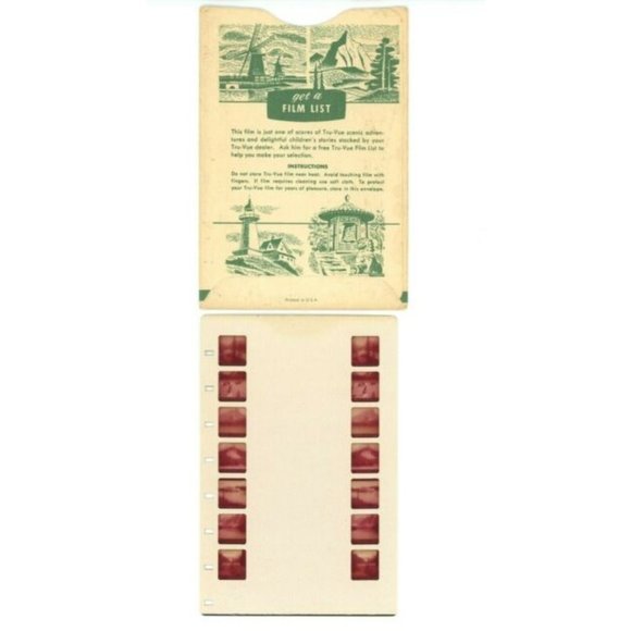 Vintage Tru Vue Tru-Vue Film Card Lake Luoise Canadian Rockies Canada 604 3D 3-D - Picture 2 of 2